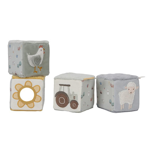 Produktbild: Stoffwürfel Set Little Farm von little dutch im Onlineshop von dasMikruli - Dein Shop für Baby Erstausstattung