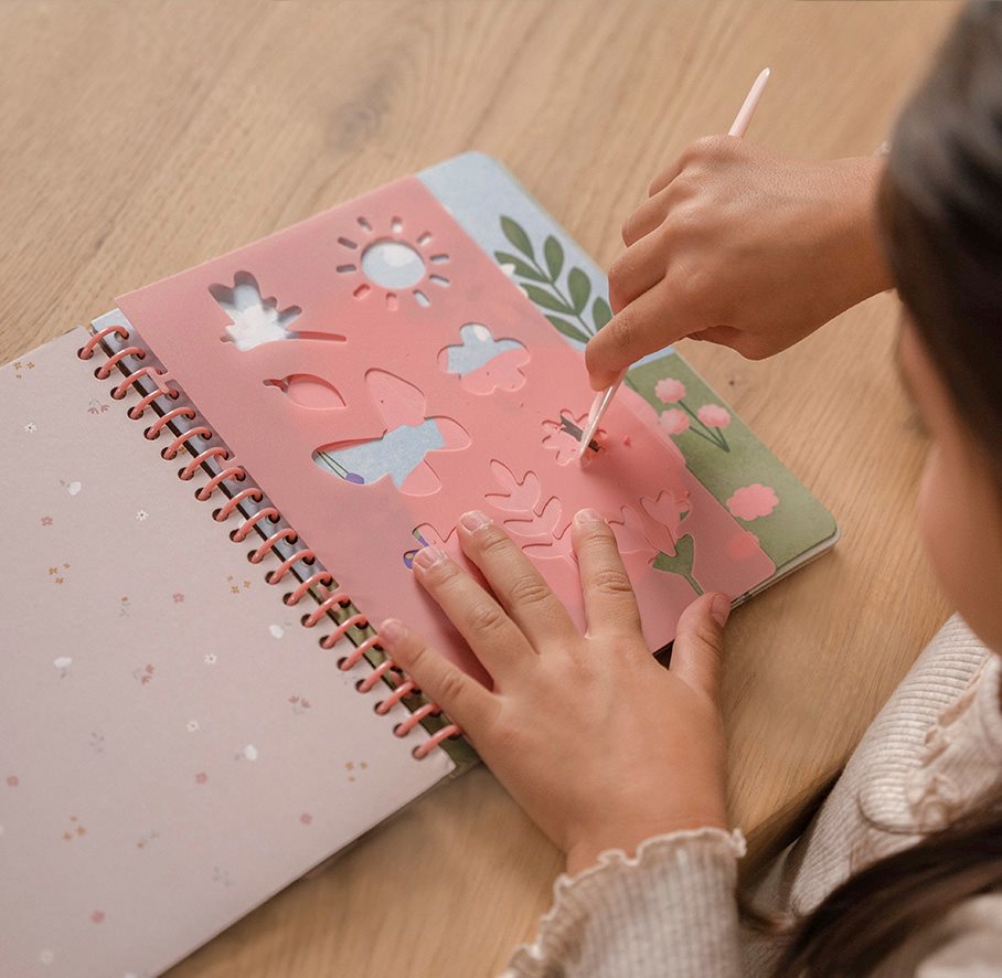 little dutch - Kratzen und Zeichnen Buch Rosa & Friends