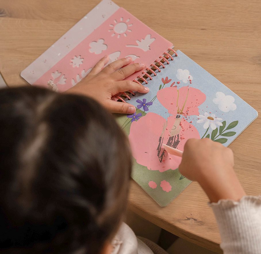 little dutch - Kratzen und Zeichnen Buch Rosa & Friends