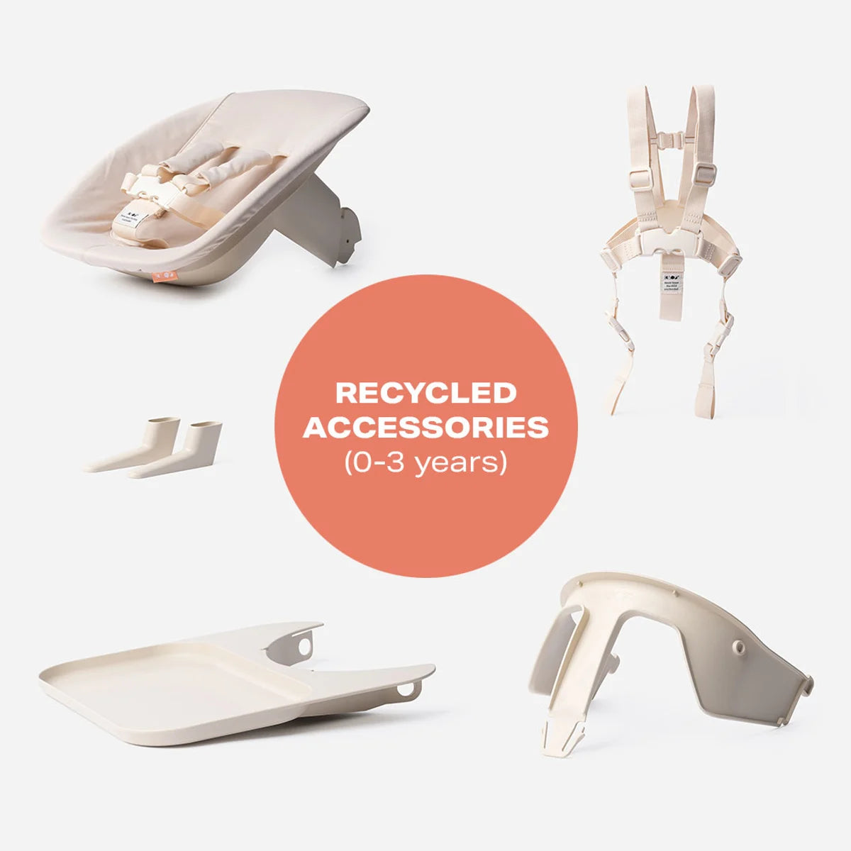 KAOS - Accessoires-Bundle für klappbaren Hochstuhl