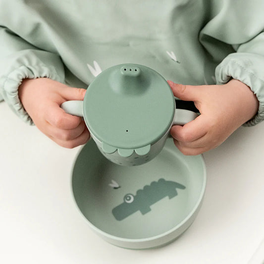 Produktbild: Foodie Trinkbecher - Happy dots green von donebydeer im Onlineshop von dasMikruli - Dein Shop für Baby Erstausstattung