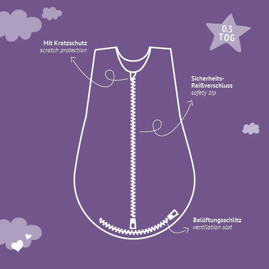 Träumeland - Sommerschlafsack LIEBMICH Dinolino