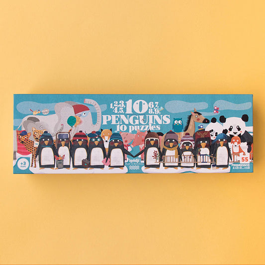 Produktbild: londji Puzzle 10 Pinguine von londji im Onlineshop von dasMikruli - Dein Shop für Baby Erstausstattung
