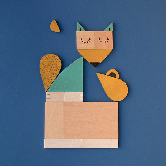Produktbild: londji Holzlegespiel The Fox & The Mouse von londji im Onlineshop von dasMikruli - Dein Shop für Baby Erstausstattung
