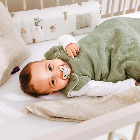 Produktbild: Träumeland - Ganzjahresschlafsack Musselin salbei grün von Träumeland im Onlineshop von dasMikruli - Dein Shop für Baby Erstausstattung
