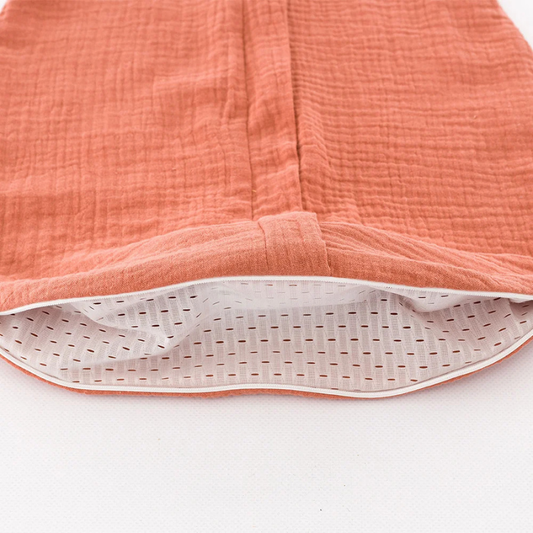 Produktbild: Träumeland - Sommerschlafsack LIEBMICH Baumwollmusselin aprikose von Träumeland im Onlineshop von dasMikruli - Dein Shop für Baby Erstausstattung