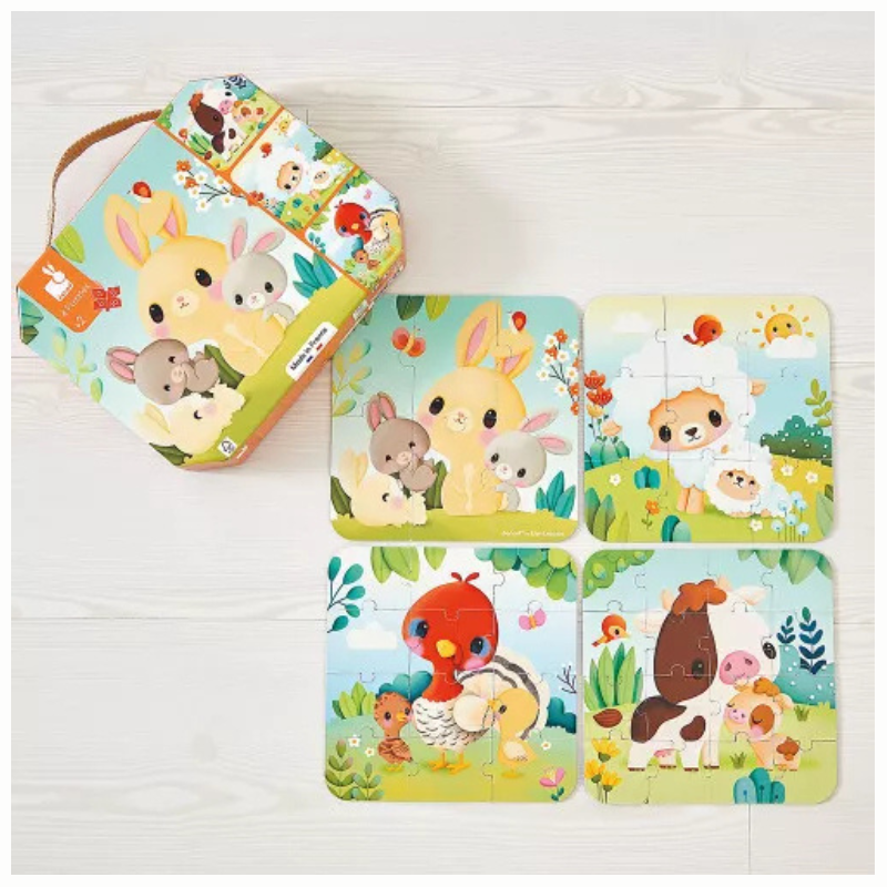 Janod Puzzles Tiere am Bauernhof
