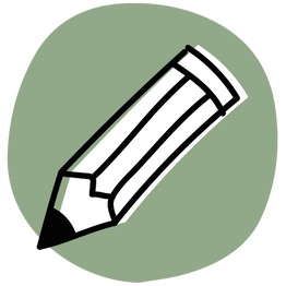 Icon mit Bleistift