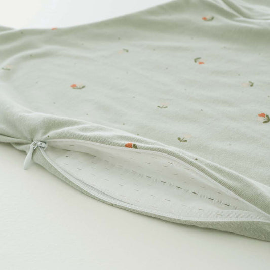 Produktbild: Träumeland - Schlafsack light "to-Go" - Fiore grün von Träumeland im Onlineshop von dasMikruli - Dein Shop für Baby Erstausstattung