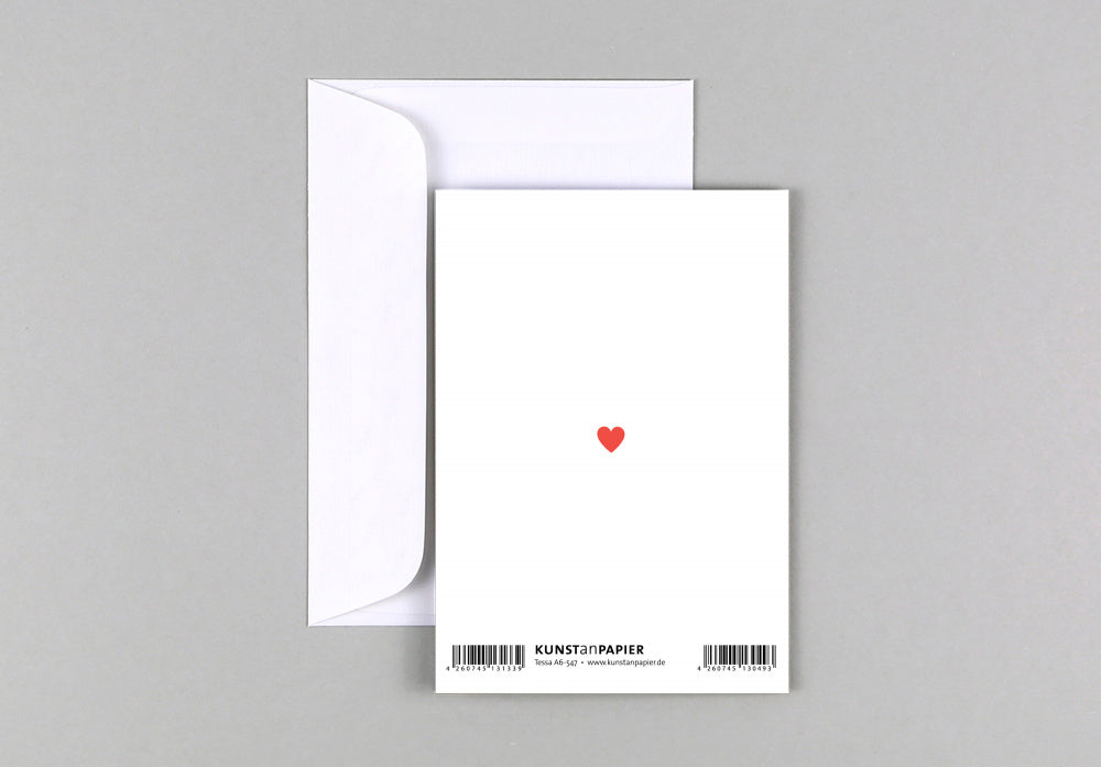 KunstanPapier - hey little one Klappkarte inkl. Umschlag