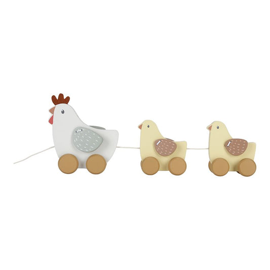 Produktbild: little dutch - Nachziehtiere Little Farm Hühner von little dutch im Onlineshop von dasMikruli - Dein Shop für Baby Erstausstattung