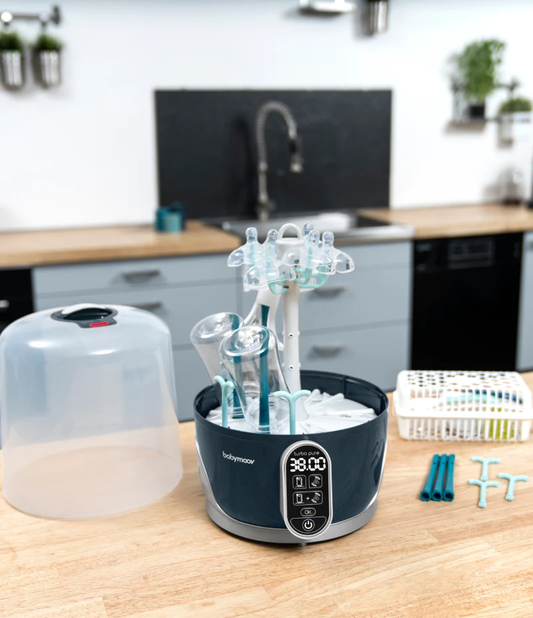 Produktbild: Babymoov - Dampfsterilisator & Flaschentrockner Turbo Pure von babymoov im Onlineshop von dasMikruli - Dein Shop für Baby Erstausstattung