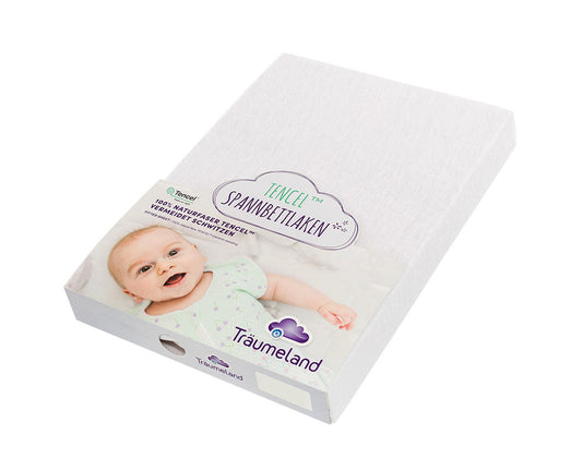 Produktbild: Träumeland - Spannbettlaken TENCEL( 60x120cm / 70x140cm) von Träumeland im Onlineshop von dasMikruli - Dein Shop für Baby Erstausstattung