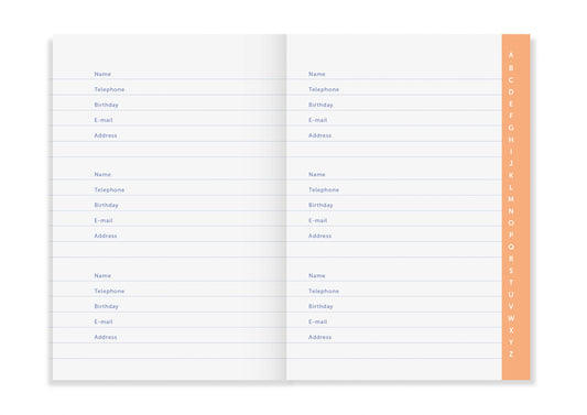 Produktbild: A-Journal - Adress Buch von A-Journal im Onlineshop von dasMikruli - Dein Shop für Baby Erstausstattung