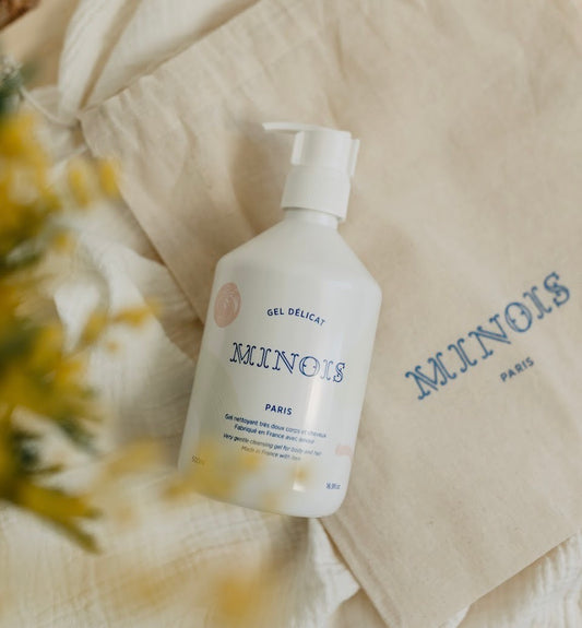 Produktbild: Reinigungsgel für Körper und Haare - 100 ml von minois paris im Onlineshop von dasMikruli - Dein Shop für Baby Erstausstattung
