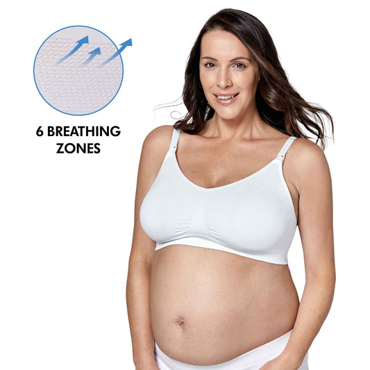 Produktbild: Keep Cool Ultra Atmungsaktiver Schwangerschafts- und Still-BH WHITE von Medela im Onlineshop von dasMikruli - Dein Shop für Baby Erstausstattung
