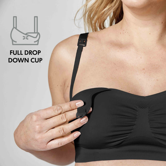Produktbild: Keep Cool Atmungsaktiver Schwangerschafts- und Still-BH BLACK von Medela im Onlineshop von dasMikruli - Dein Shop für Baby Erstausstattung