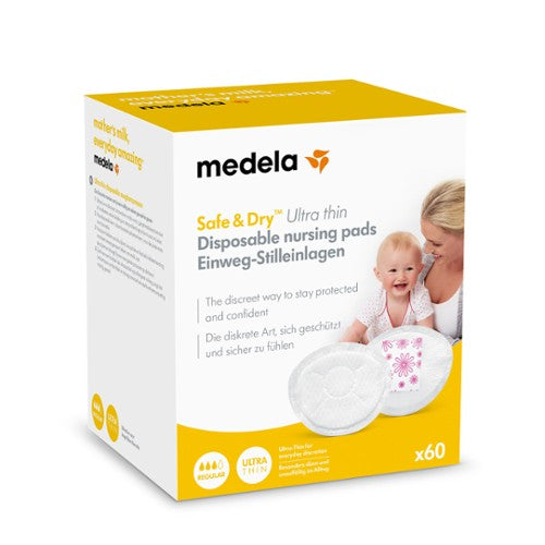Produktbild: Safe und Dry Ultra Thin Einwg-Stilleinlagen 60 Stück von Medela im Onlineshop von dasMikruli - Dein Shop für Baby Erstausstattung
