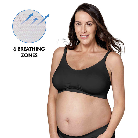 Produktbild: Keep Cool Ultra Atmungsaktiver Schwangerschafts- und Still-BH BLACK von Medela im Onlineshop von dasMikruli - Dein Shop für Baby Erstausstattung