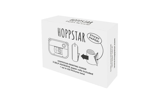 Produktbild: Hoppstar -Papierrollen - selbstklebend - 3er Nachfüllpack - für HOPPSTAR ARTIST Kamera von Hoppstar im Onlineshop von dasMikruli - Dein Shop für Baby Erstausstattung
