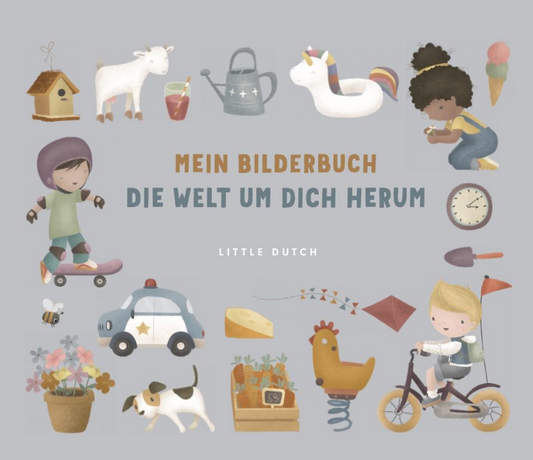 Produktbild: Little Dutch - Mein Bilderbuch "die Welt um dich herum" von little dutch im Onlineshop von dasMikruli - Dein Shop für Baby Erstausstattung