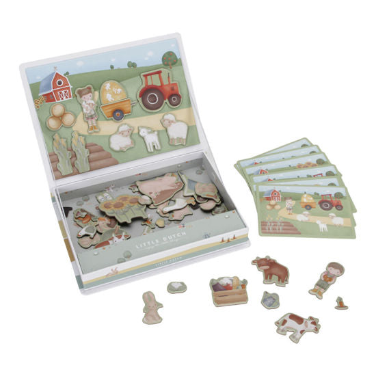 Produktbild: Little Dutch - Magnet Puzzle Little Farm von little dutch im Onlineshop von dasMikruli - Dein Shop für Baby Erstausstattung