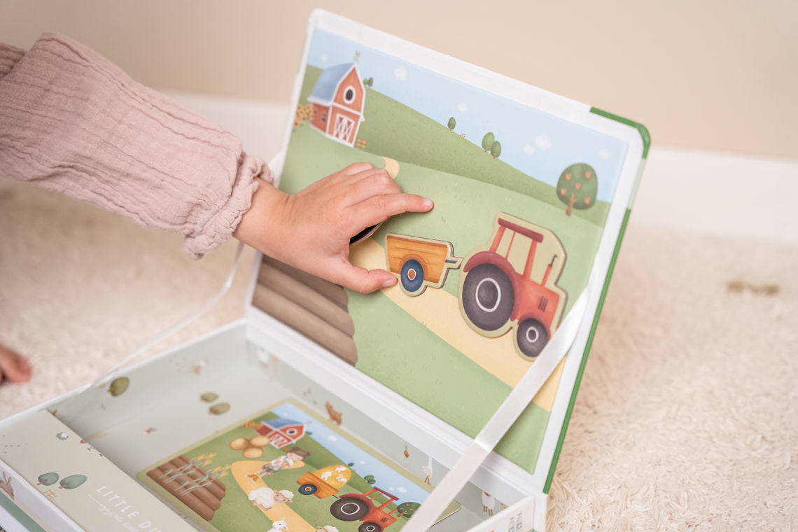 Produktbild: Little Dutch - Magnet Puzzle Little Farm von little dutch im Onlineshop von dasMikruli - Dein Shop für Baby Erstausstattung