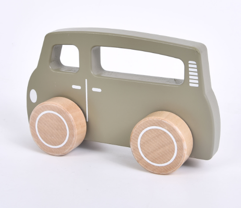 Produktbild: Little Dutch - Olivgrüner Transporter aus Holz von little dutch im Onlineshop von dasMikruli - Dein Shop für Baby Erstausstattung