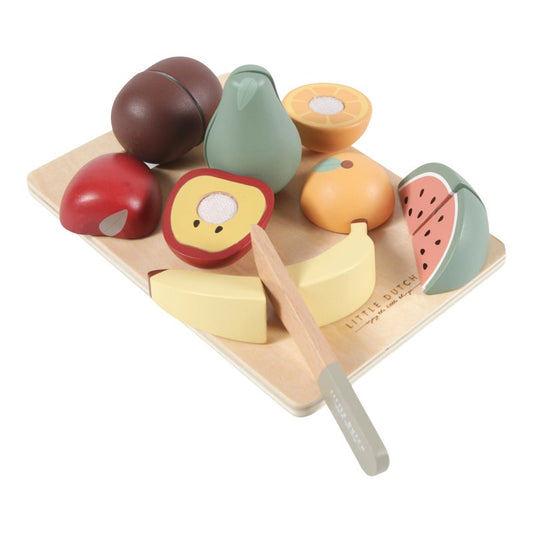 Produktbild: Little Dutch - Holz Obst zum Schneiden von little dutch im Onlineshop von dasMikruli - Dein Shop für Baby Erstausstattung