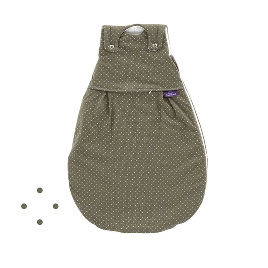 Produktbild: Träumeland - Aussenschlafsack Liebmich Pünktchen oliv von Träumeland im Onlineshop von dasMikruli - Dein Shop für Baby Erstausstattung