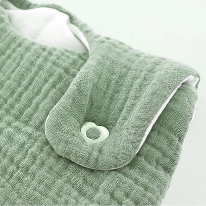 Träumeland - Ganzjahresschlafsack Musselin salbei grün