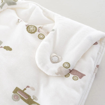 Träumeland - LIEBMICH Schlafsack Little Farm grün