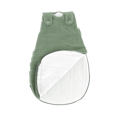 Träumeland - Ganzjahresschlafsack Musselin salbei grün