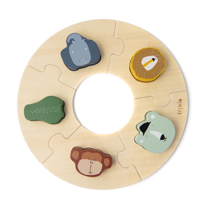 Trixie - Rundes Holzpuzzle