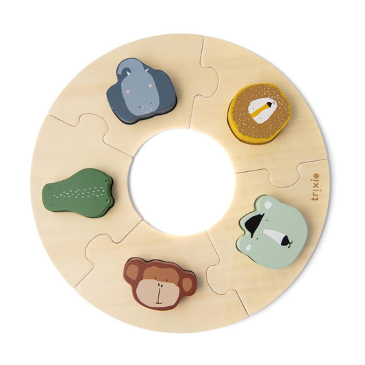 Trixie - Rundes Holzpuzzle