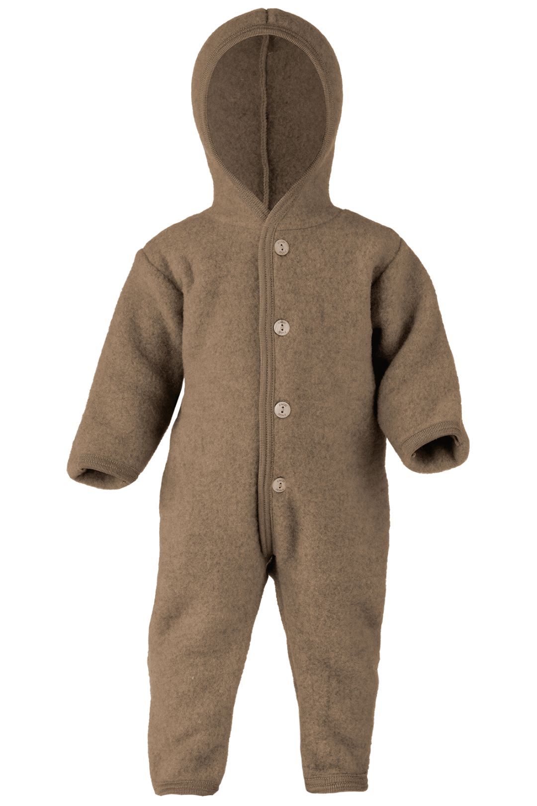 Produktbild: Engel - Overall, mit Kapuze und Knöpfen. 100% Schurwolle von Engel im Onlineshop von dasMikruli - Dein Shop für Baby Erstausstattung