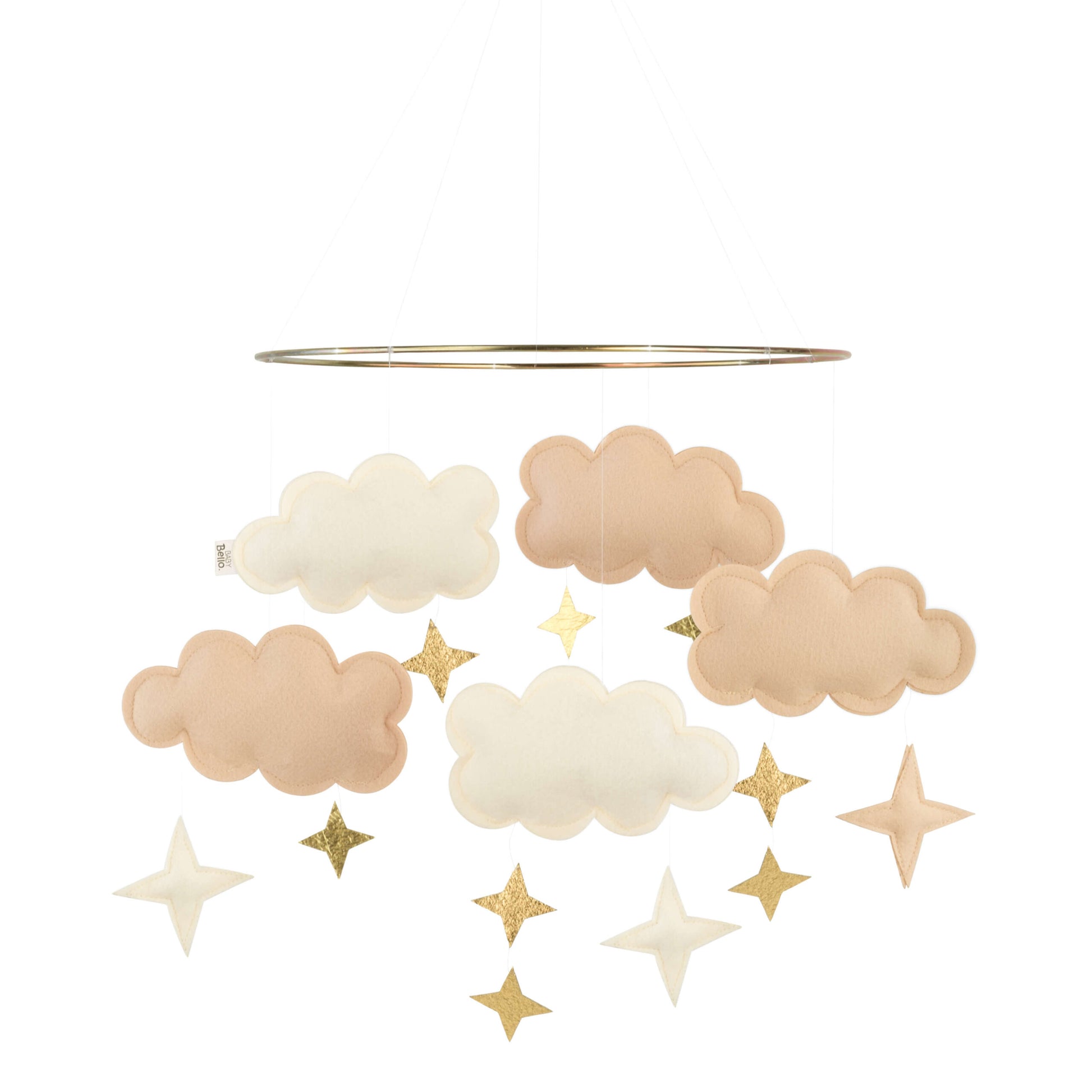 Produktbild: Baby bello - Mobile Fantasiewolken sandy rose von baby bello im Onlineshop von dasMikruli - Dein Shop für Baby Erstausstattung