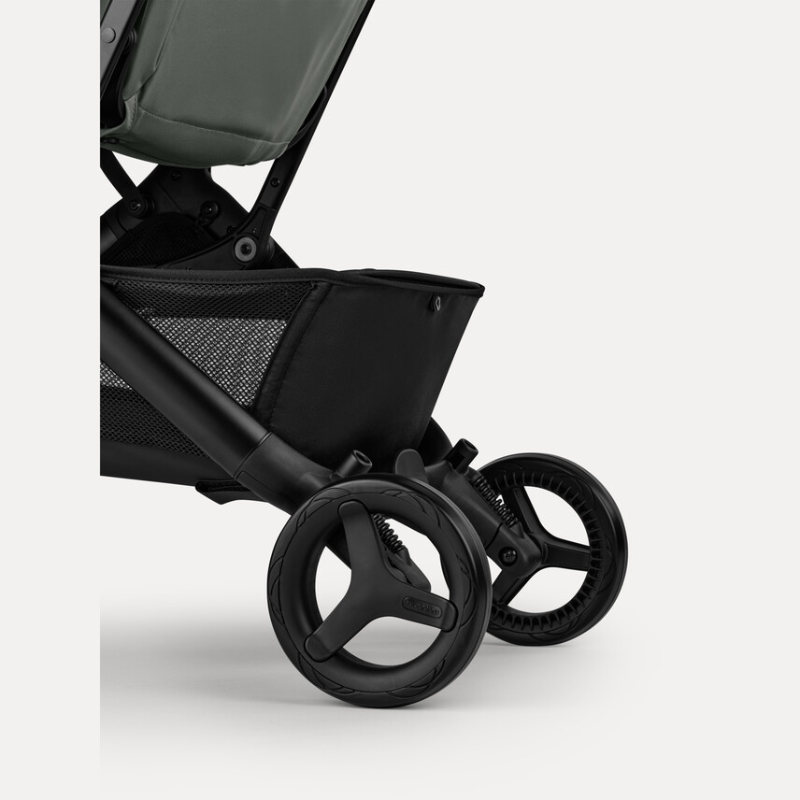 Bugaboo Reisebuggy, schwarz, Anicht der Federung