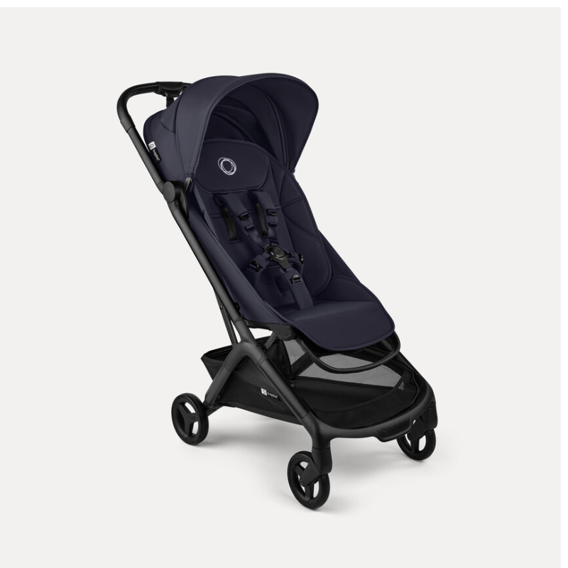Bugaboo Reisebuggy, blau, Voderansicht. 