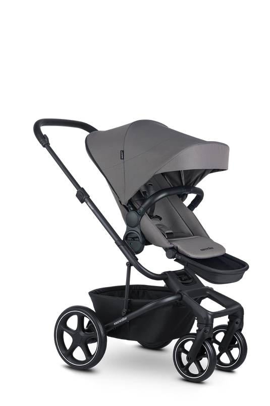 Der Kinderwagen Harvey5 der Marke Easywalker in der Farbe Pebble Grey.