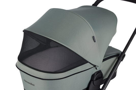 Das Verdeck vom Kinderwagen Modell Harvey5 in der Farbe Agave Green von der Firma Easywalker.