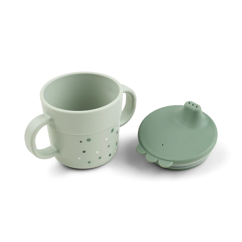 Produktbild: Donebydeer - Foodie Trinkbecher - Happy dots green von donebydeer im Onlineshop von dasMikruli - Dein Shop für Baby Erstausstattung