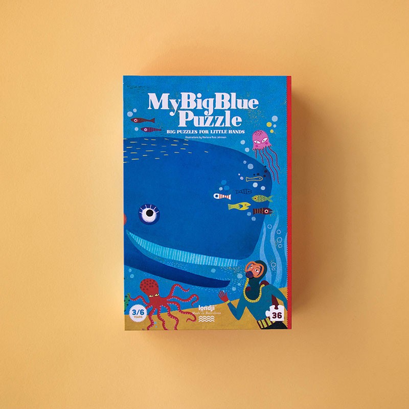 Produktbild: londji - Puzzle My Big Blue von londji im Onlineshop von dasMikruli - Dein Shop für Baby Erstausstattung