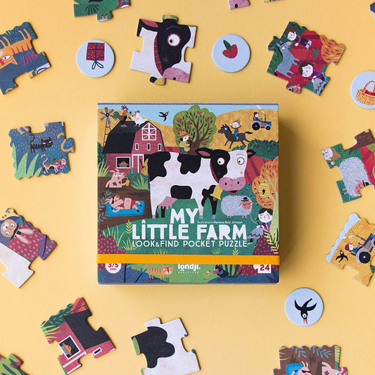 Produktbild: londji - Pocket Puzzle my little farm von londji im Onlineshop von dasMikruli - Dein Shop für Baby Erstausstattung