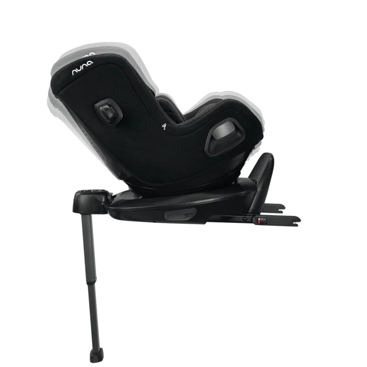 Kindersitz TODLnext auf der ISOFIX basenext rückwärtsgerichtet montiert.