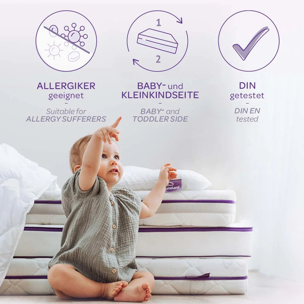 Produktbild: Träumeland - Matratze Butterfly von Träumeland im Onlineshop von dasMikruli - Dein Shop für Baby Erstausstattung