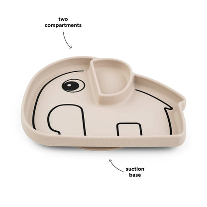 Donebydeer - Silikon Stick&Stay Teller Elphee Sand