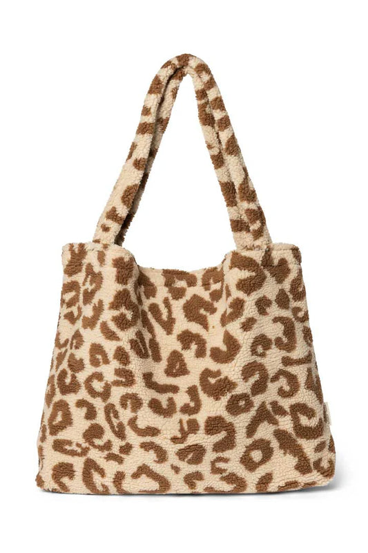 Produktbild: StudioNoos - Beige Leoparden Teddy Mom-Bag von Studio Noos im Onlineshop von dasMikruli - Dein Shop für Baby Erstausstattung