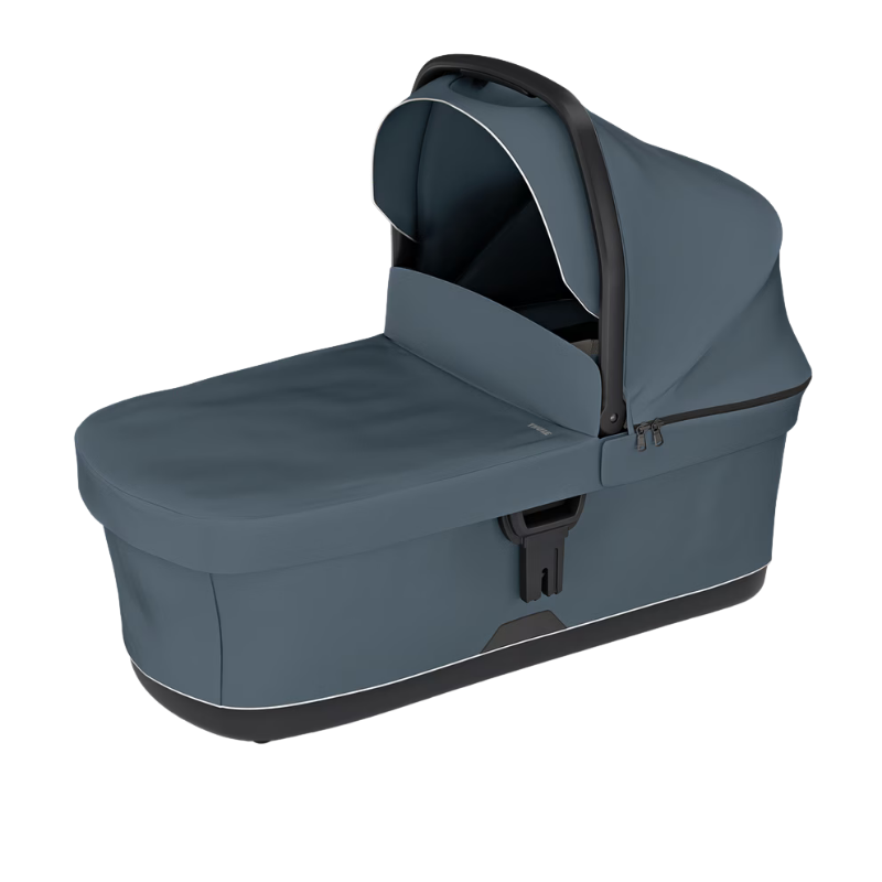 Bassinet von Thule in Dunkler Schiefer seitlich