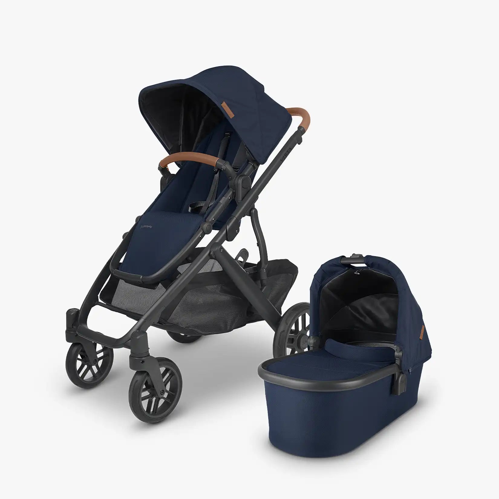 Produktbild: UPPAbaby - Vista2 Geschwisterwagen blau von UPPAbaby im Onlineshop von dasMikruli - Dein Shop für Baby Erstausstattung